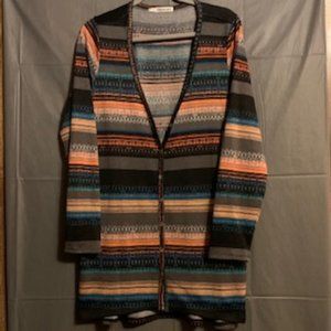 MAURICES Bohemian Style Low Cut Cardigan Sweater